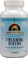 Theanine Serene -- 120 Tablets (Таблетки) Source Naturals