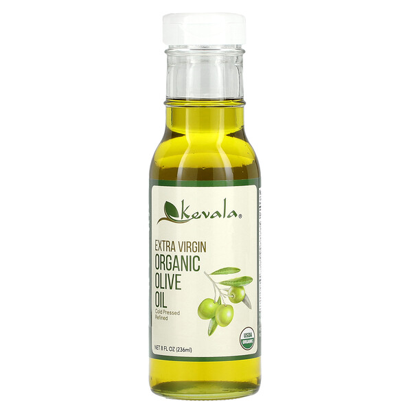 Extra Virgin Organic Olive Oil, 8 fl oz (236 ml) Kevala