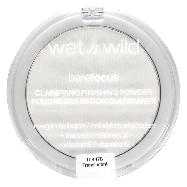 Barefocus, Осветляющая финишная пудра, полупрозрачная, 0,27 унции (7,8 г) Wet n Wild