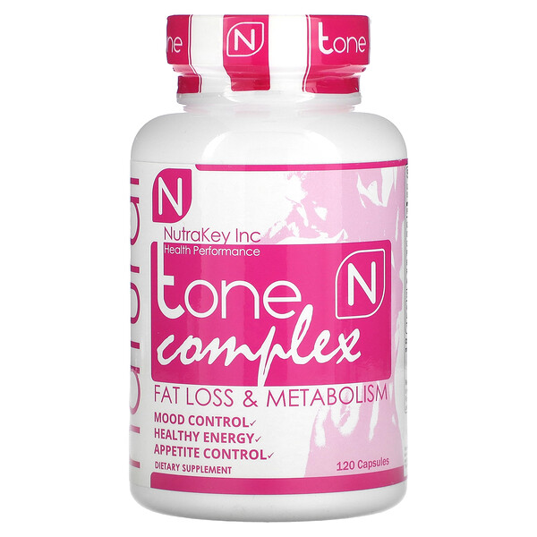 Tone Complex, потеря жира и обмен веществ, 120 капсул Nutrakey