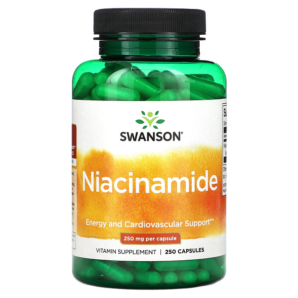Ниацинамид - 250 мг - 250 капсул - Swanson Swanson