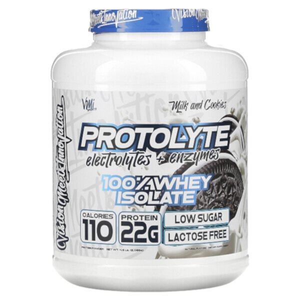 ProtoLyte, 100% сывороточный изолят, молоко и печенье, 4,6 фунта (2089 г) VMI Sports