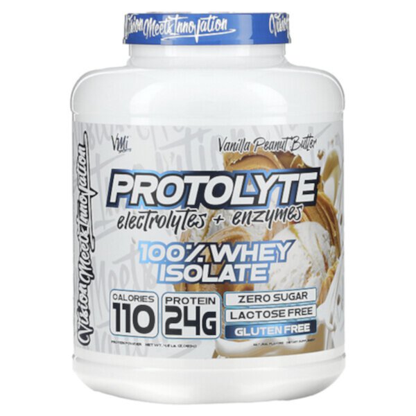 ProtoLyte, 100 % сывороточный изолят, ванильно-арахисовое масло, 4,6 фунта (2089 г) VMI Sports