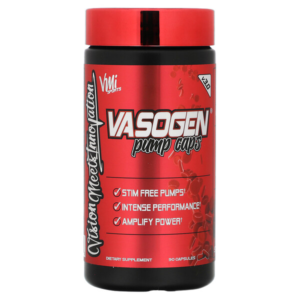 Vasogen, Капсулы для помпы, 90 капсул VMI Sports