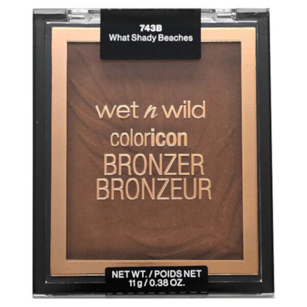 Color Icon Bronzer, What Shady Beaches, 0,38 унции (11 г) Wet n Wild