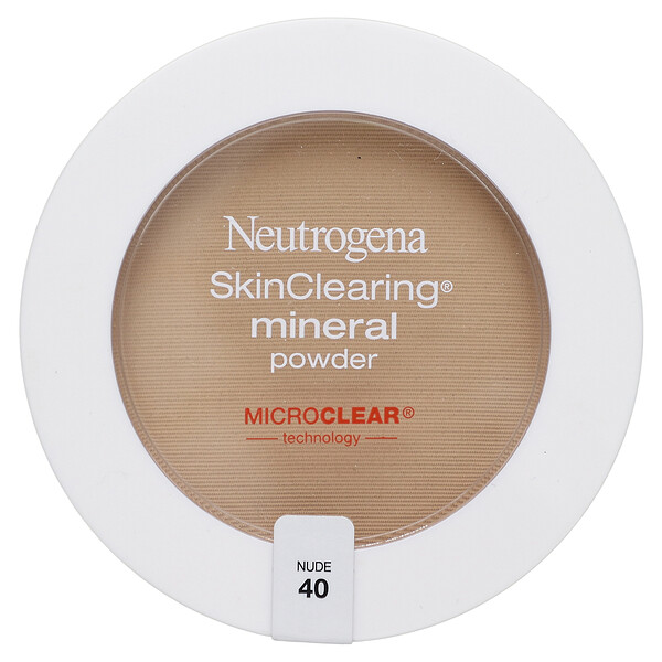 Минеральная пудра SkinClearing, телесный цвет 40, 0,38 унции (11 г) Neutrogena