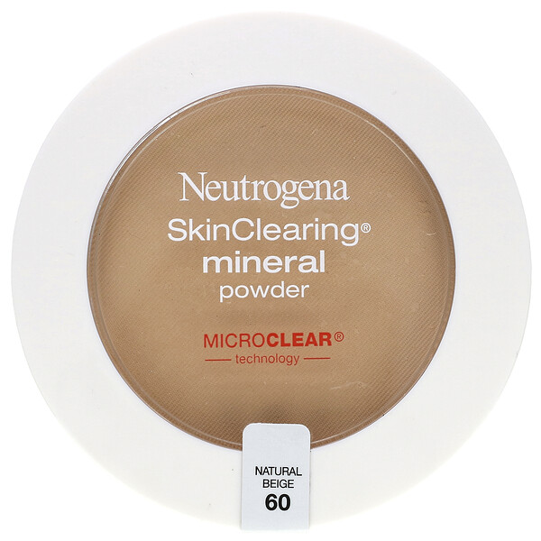 Минеральная пудра SkinClearing, натуральный бежевый 60, 0,38 унции (11 г) Neutrogena