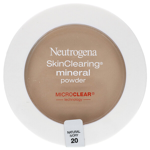 Минеральная пудра SkinClearing, натуральная слоновая кость 20, 0,38 унции (11 г) Neutrogena