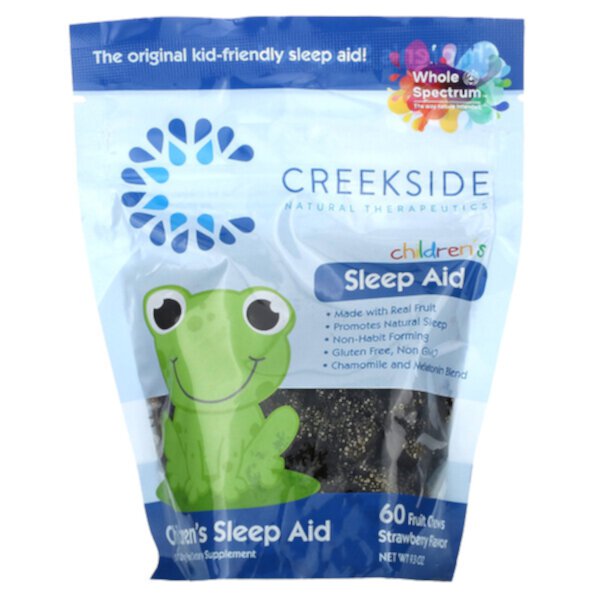 Children's Sleep Aid, Strawberry, 60 Fruit Chews, 9.3 oz Creekside Natural Therapeutics