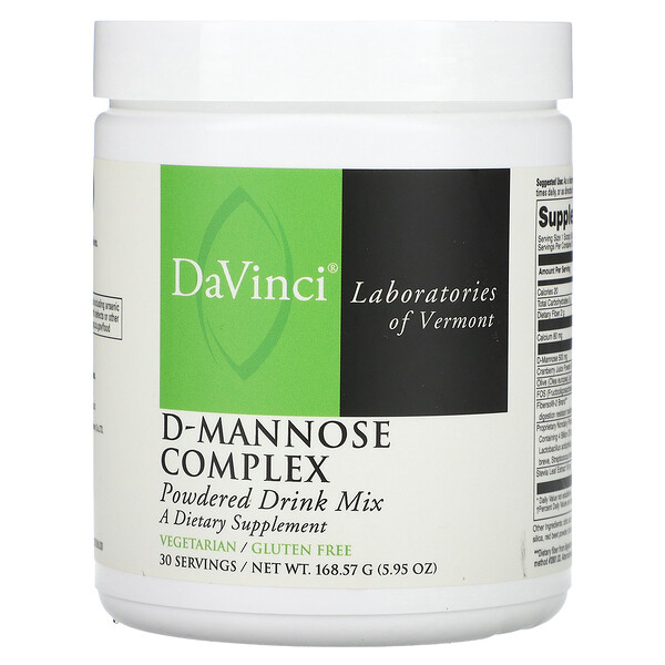 D-Mannose Complex, Powdered Drink Mix, 5.95 oz (168.57 g) DaVinci