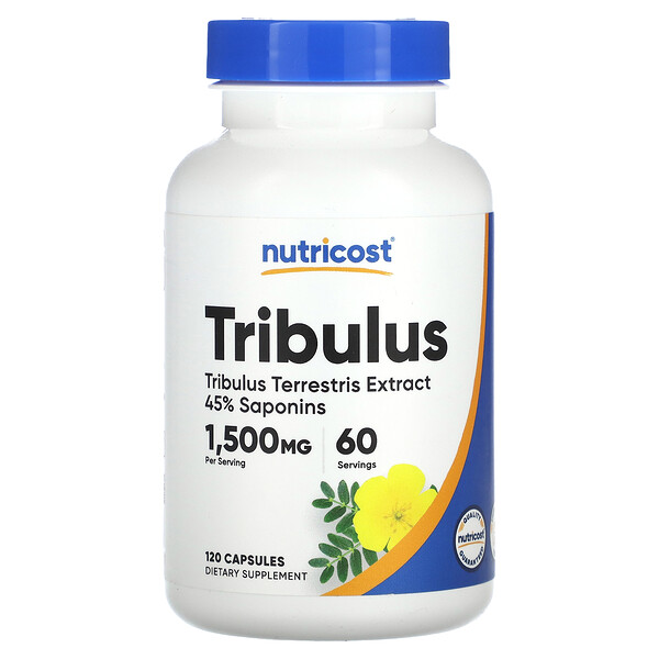 Tribulus, 1500 мг, 120 капсул - Nutricost Nutricost