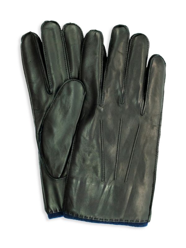 Кожаные перчатки на кашемировой подкладке Portolano