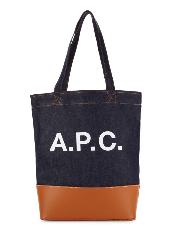 Джинсовая сумка-тоут с логотипом Axel A.P.C.