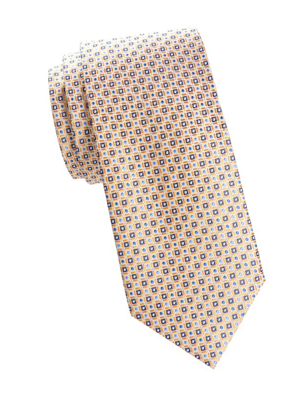 Шелковый галстук с узором Bruno Piatelli