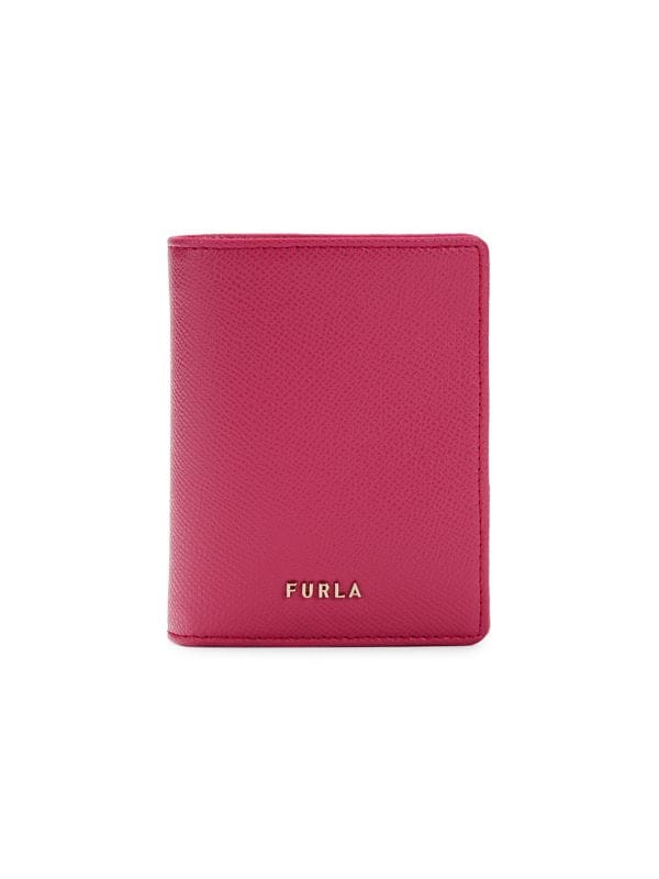 Кожаный кошелек двойного сложения с логотипом Furla