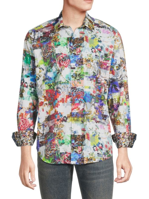 Рубашка Cade с цветочным принтом Robert Graham