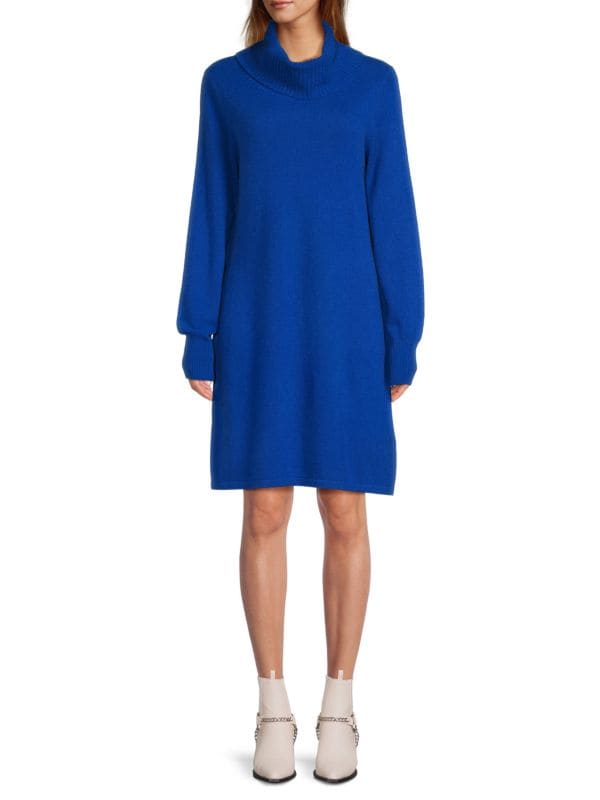 Мини-платье-свитер с воротником-хомутом InCashmere