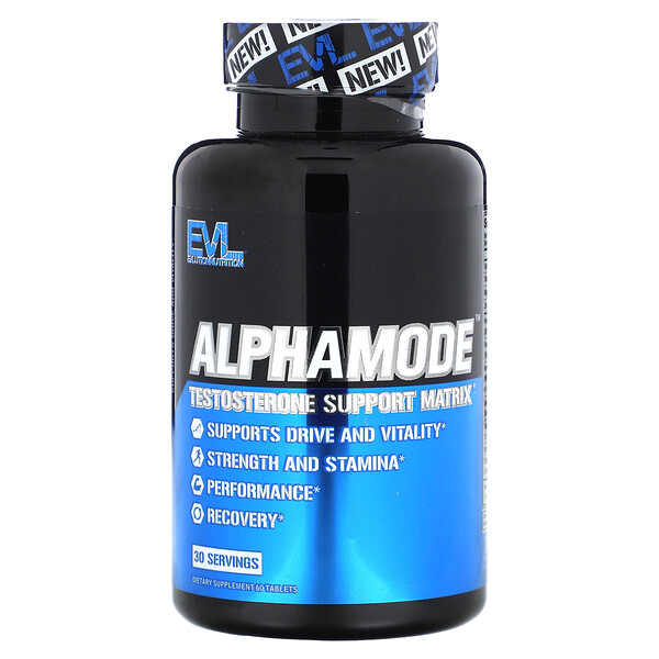 Alphamode, Матрица поддержки тестостерона, 60 таблеток EVLution Nutrition