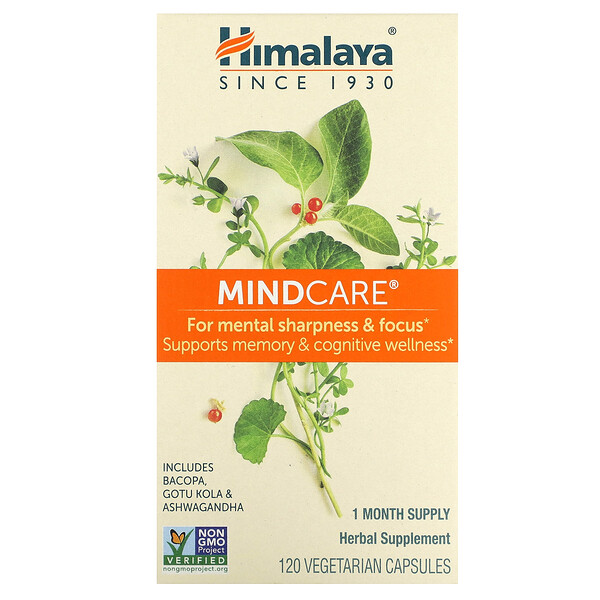 MindCare, 120 вегетарианских капсул Himalaya