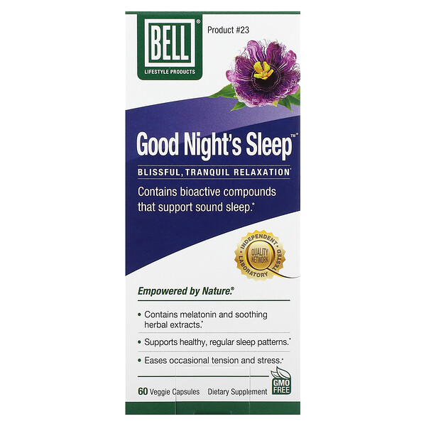 Спокойной ночи, 60 растительных капсул Bell Lifestyle
