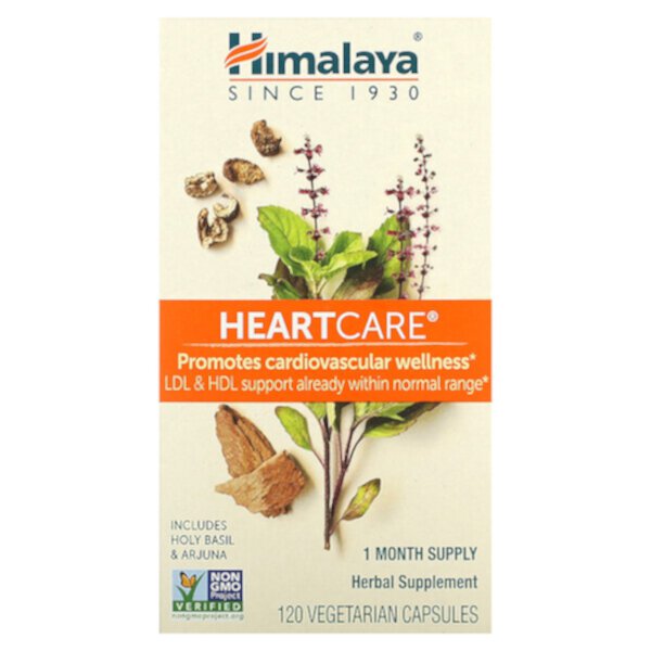 HeartCare, 120 вегетарианских капсул Himalaya