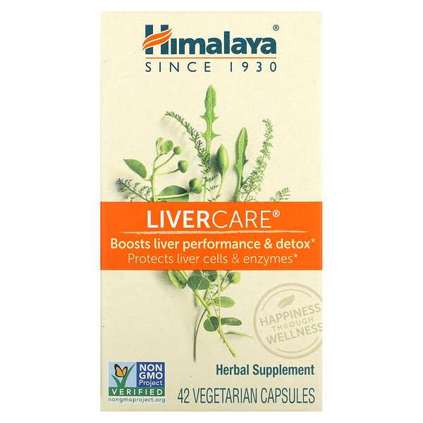 LiverCare - 42 вегетарианских капсул - Himalaya Himalaya