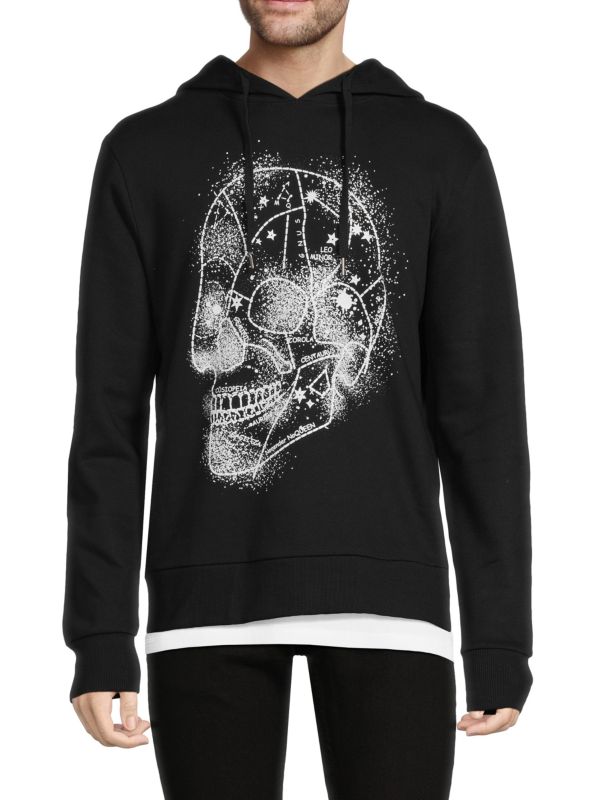 Толстовка с капюшоном и пуловером Constellation Skull Eleven Paris