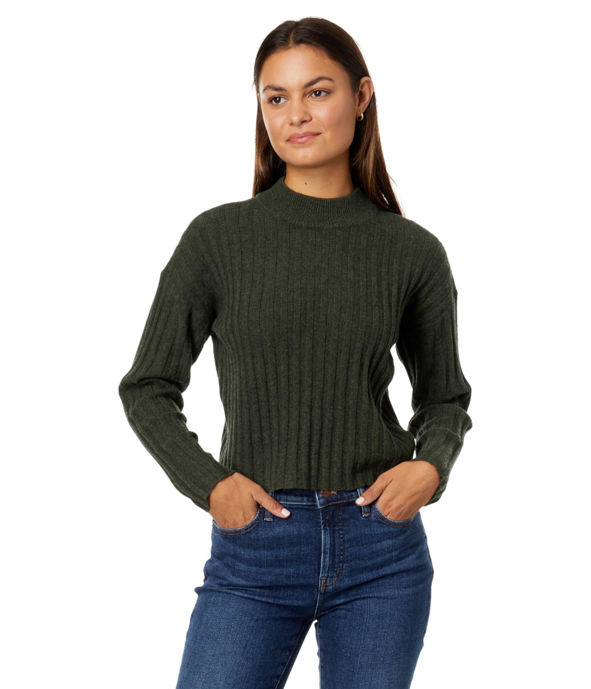 Укороченный свитер с воротником-стойкой Madewell