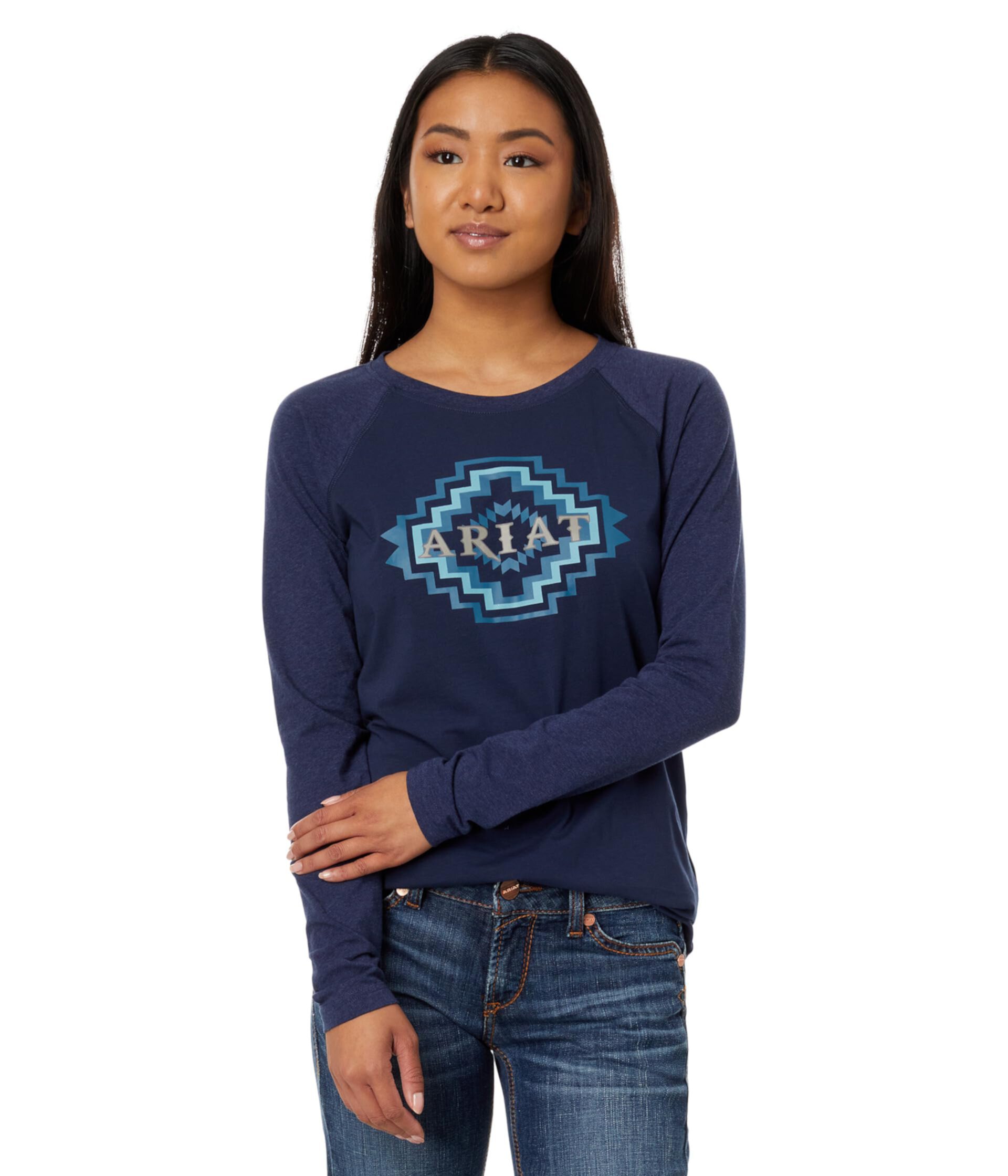 Женская Футболка Ariat Tucson Baseball Tee Ariat