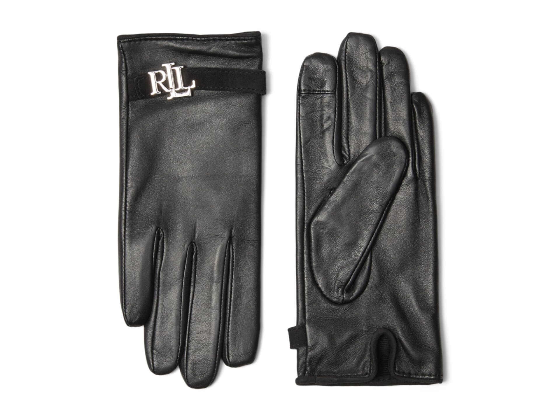 Ремень с логотипом, кожаные перчатки LAUREN Ralph Lauren