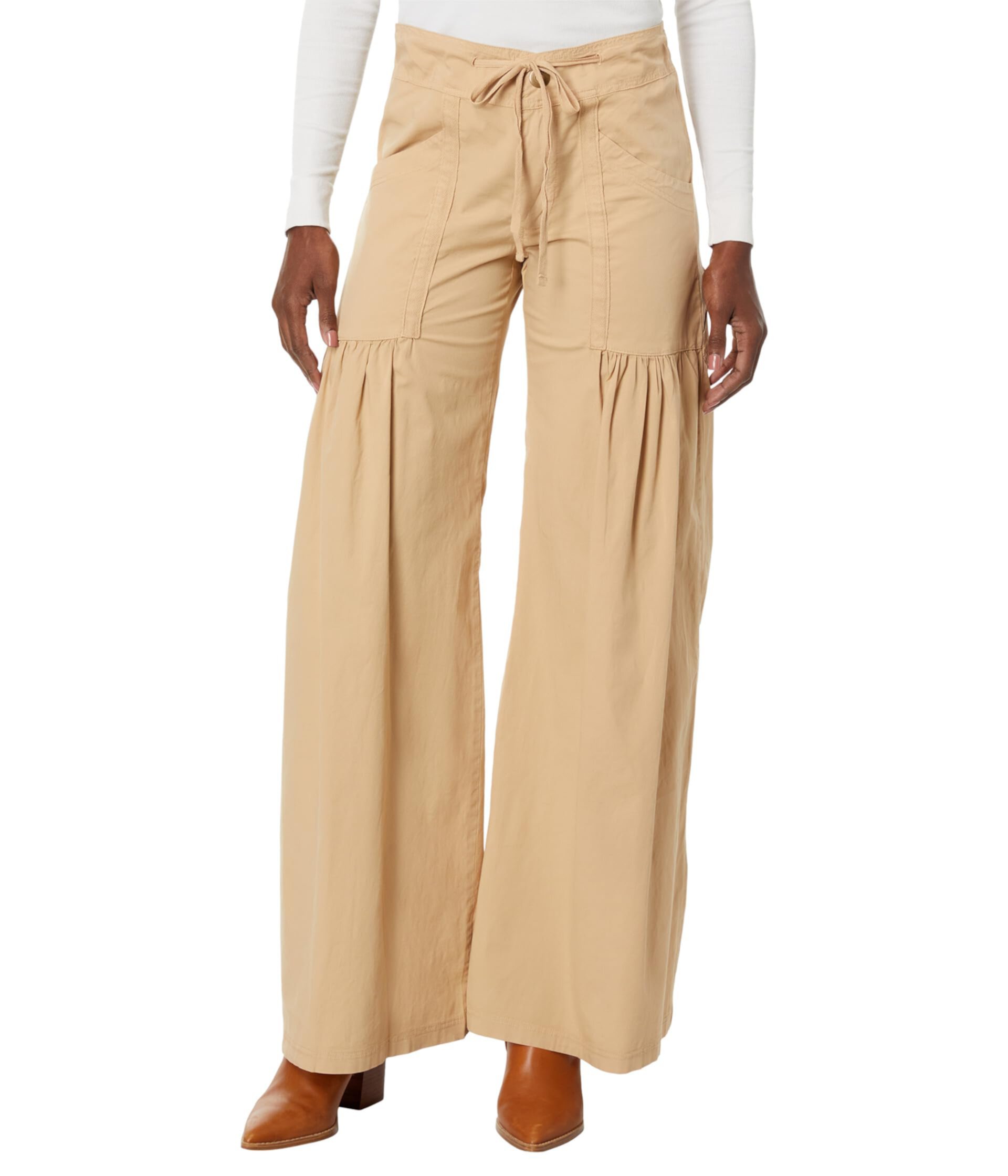 Willow Wide-Leg Pants in Stretch Poplin Xcvi