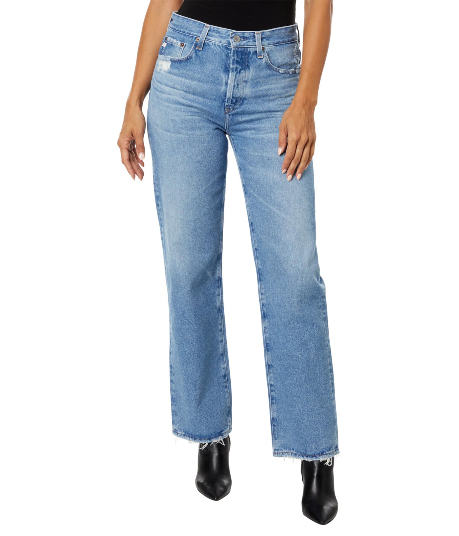 Свободные винтажные прямые брюки с завышенной талией Clove, цвет 19 лет Tribeca AG Jeans