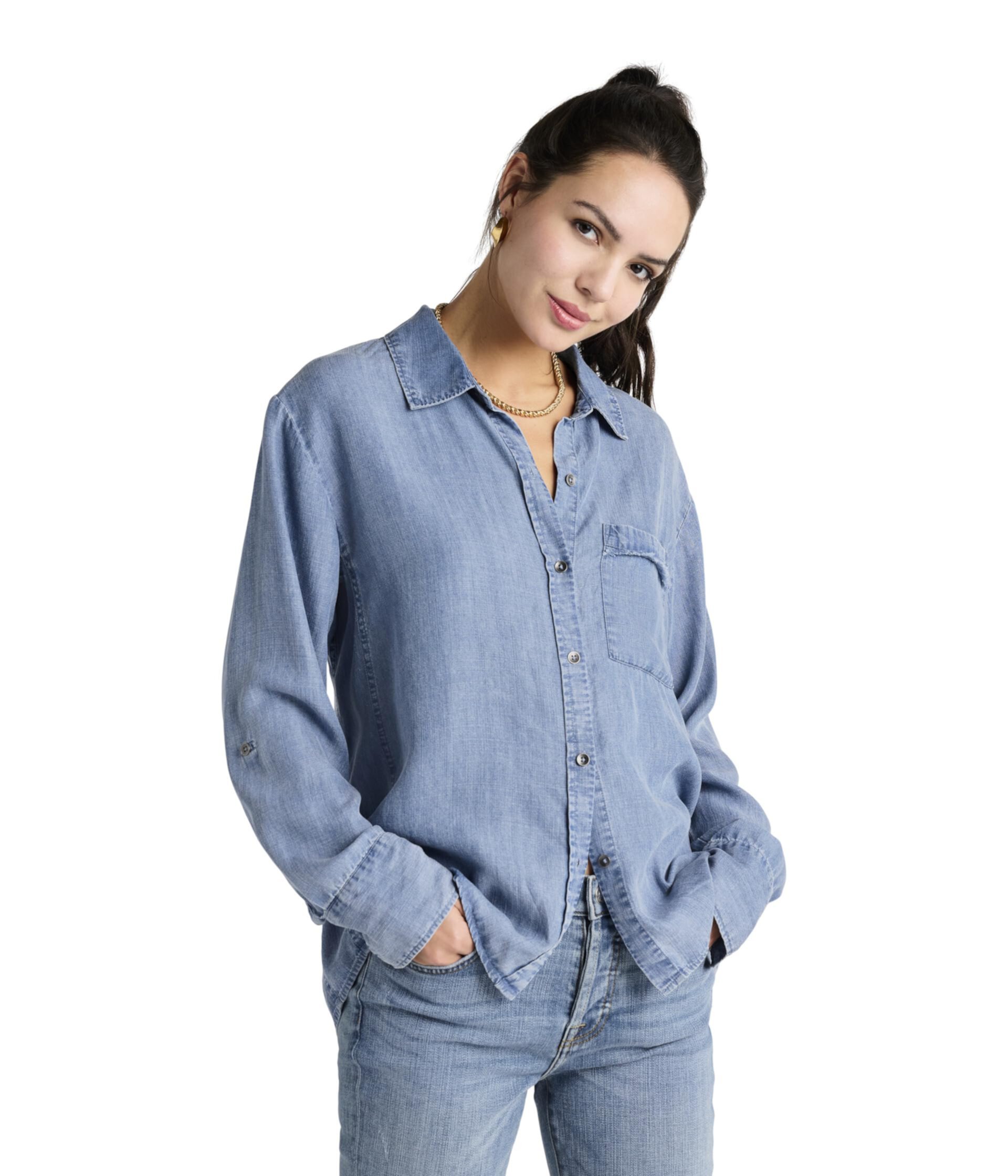 Женская Повседневная рубашка Splendid Reese Chambray Splendid