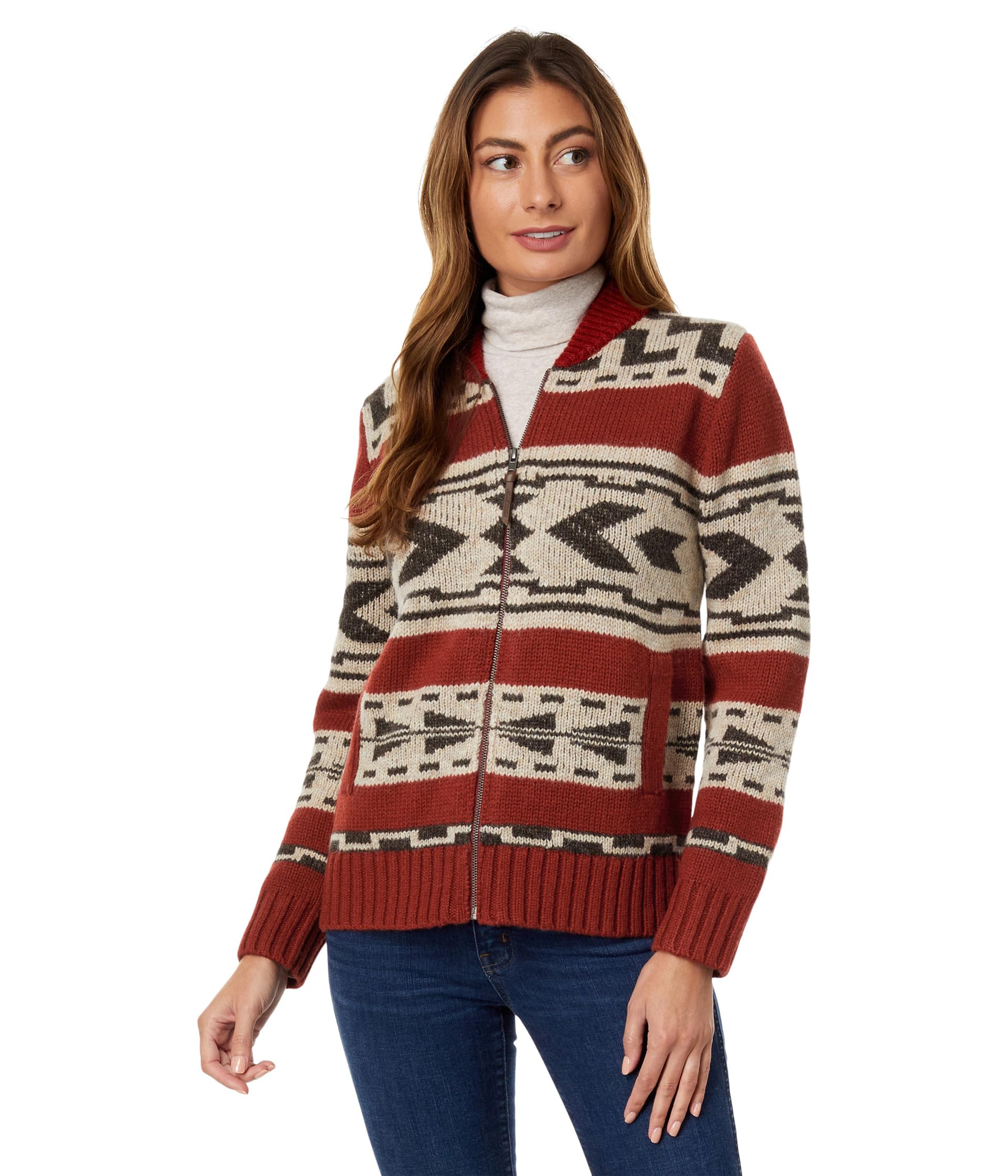 Женский Кардиган Pendleton Graphic Shetland Zip Sweater Pendleton