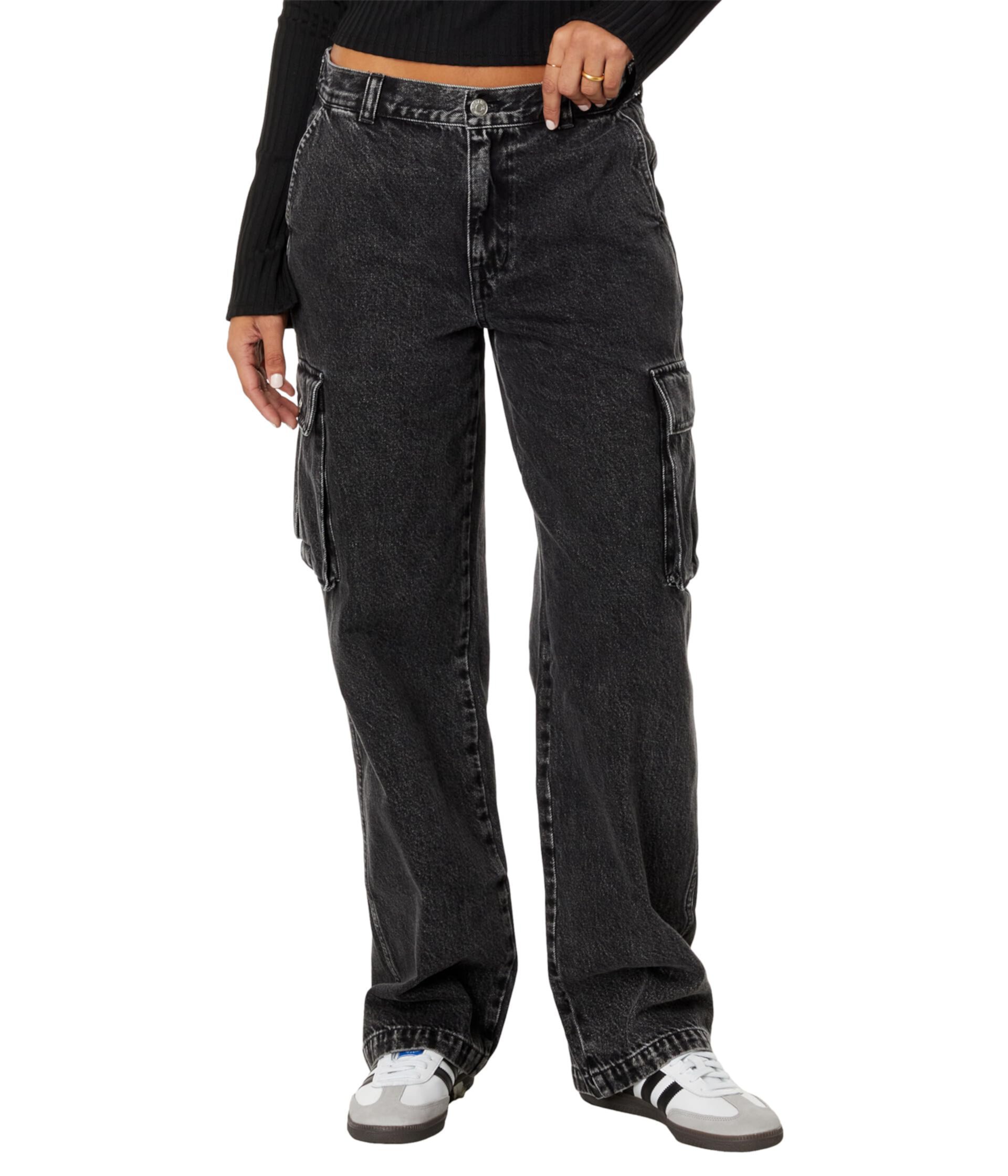 Прямые джинсы карго с низкой посадкой цвета Ranney Wash Madewell