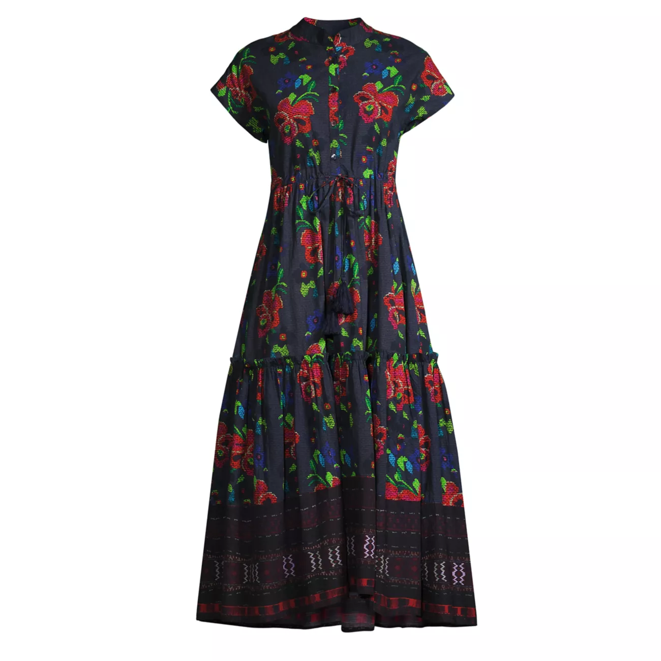 Платье миди с цветочным принтом Mumi Ro's Garden