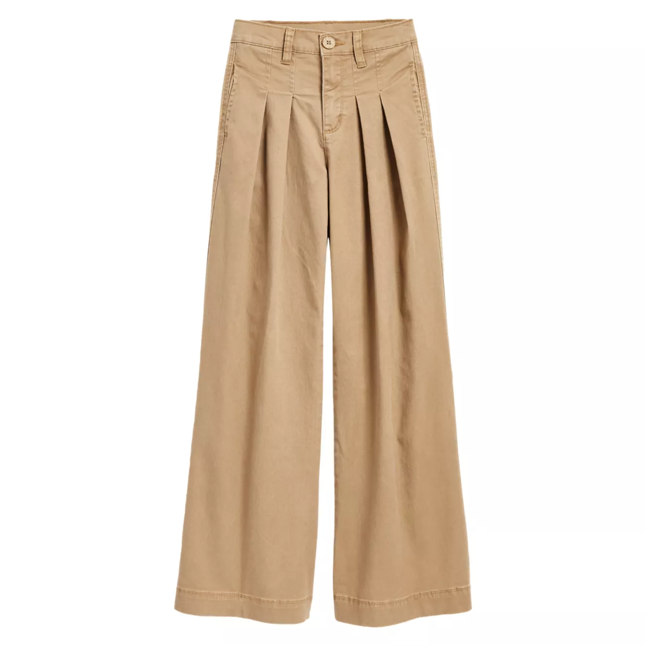 Girl's Pleated High-Rise Pants Tractr