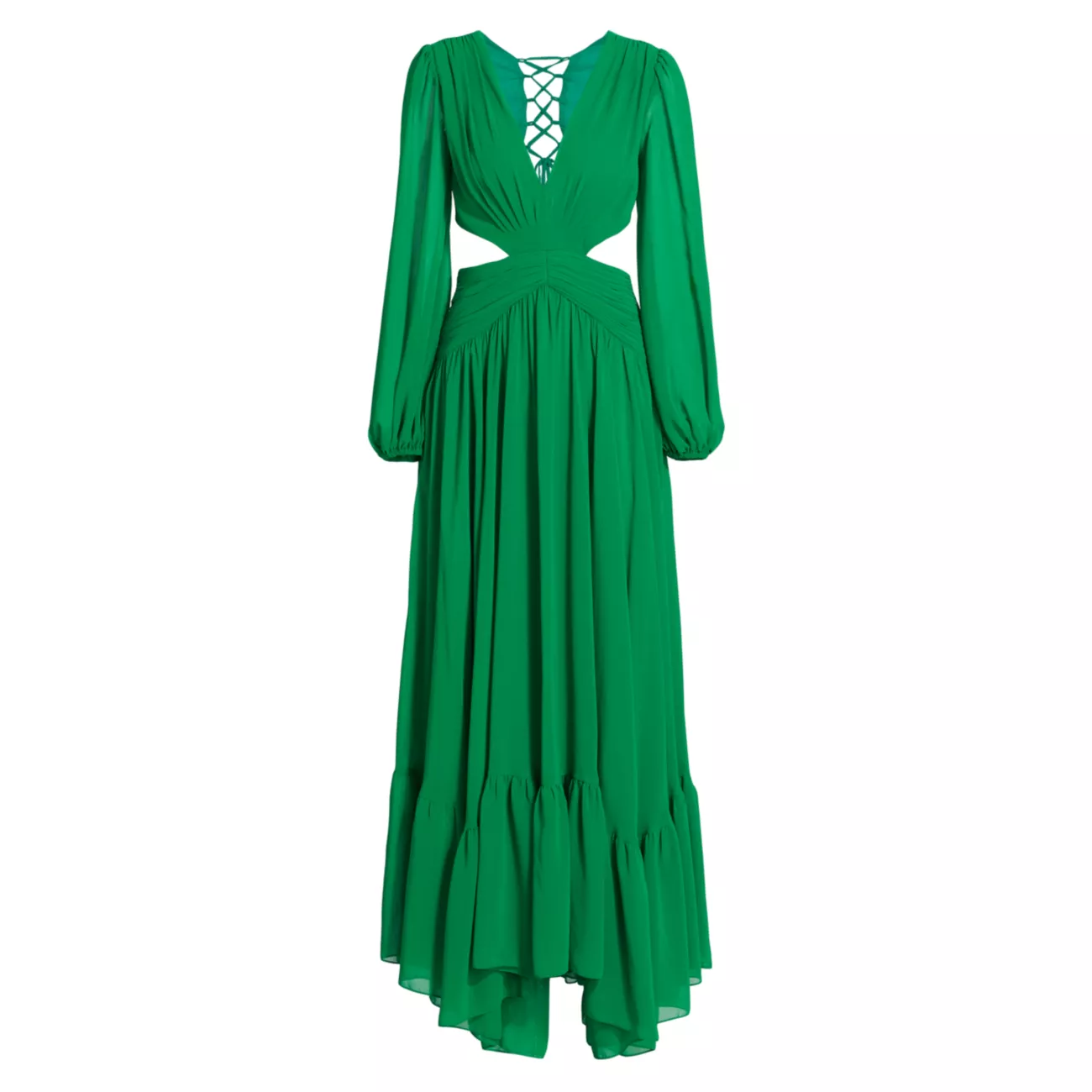 Long-Sleeve Cut-Out Gown PatBO