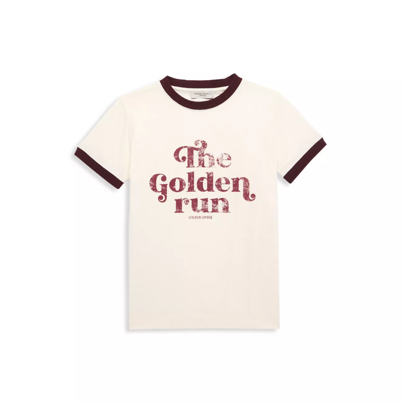 Маленький детский &amp; Детская футболка из хлопкового джерси Journey GOLDEN GOOSE