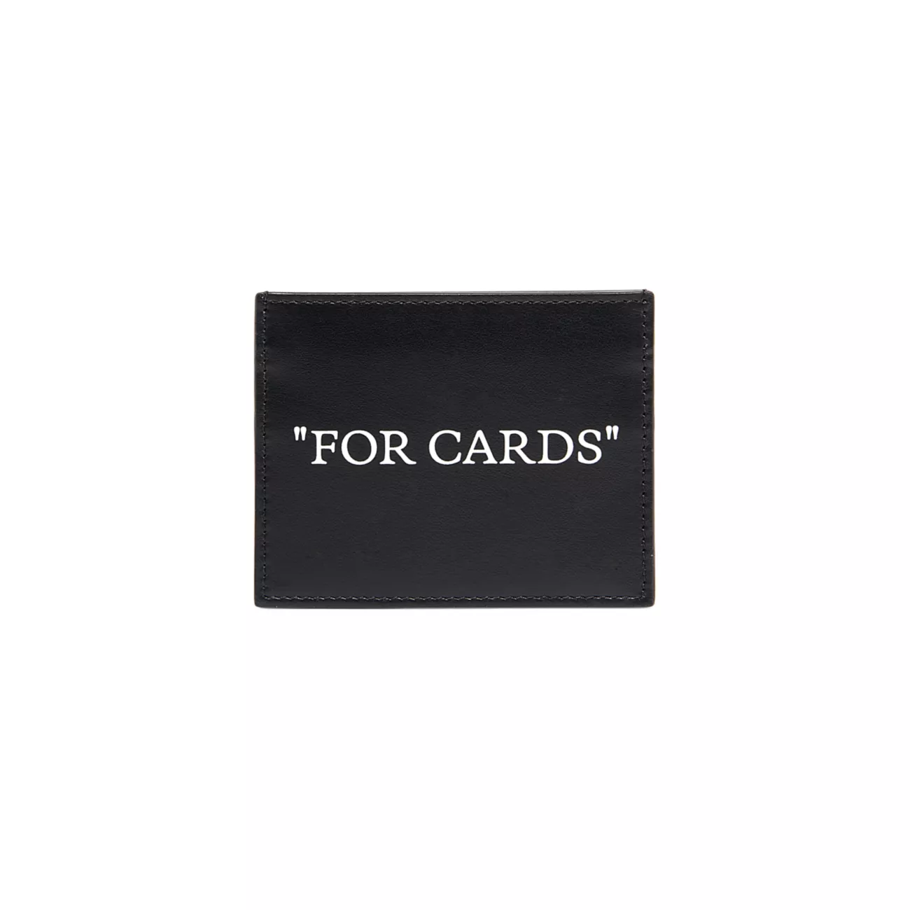 Кожаный футляр для карточек с цитатой Bookish Off-White