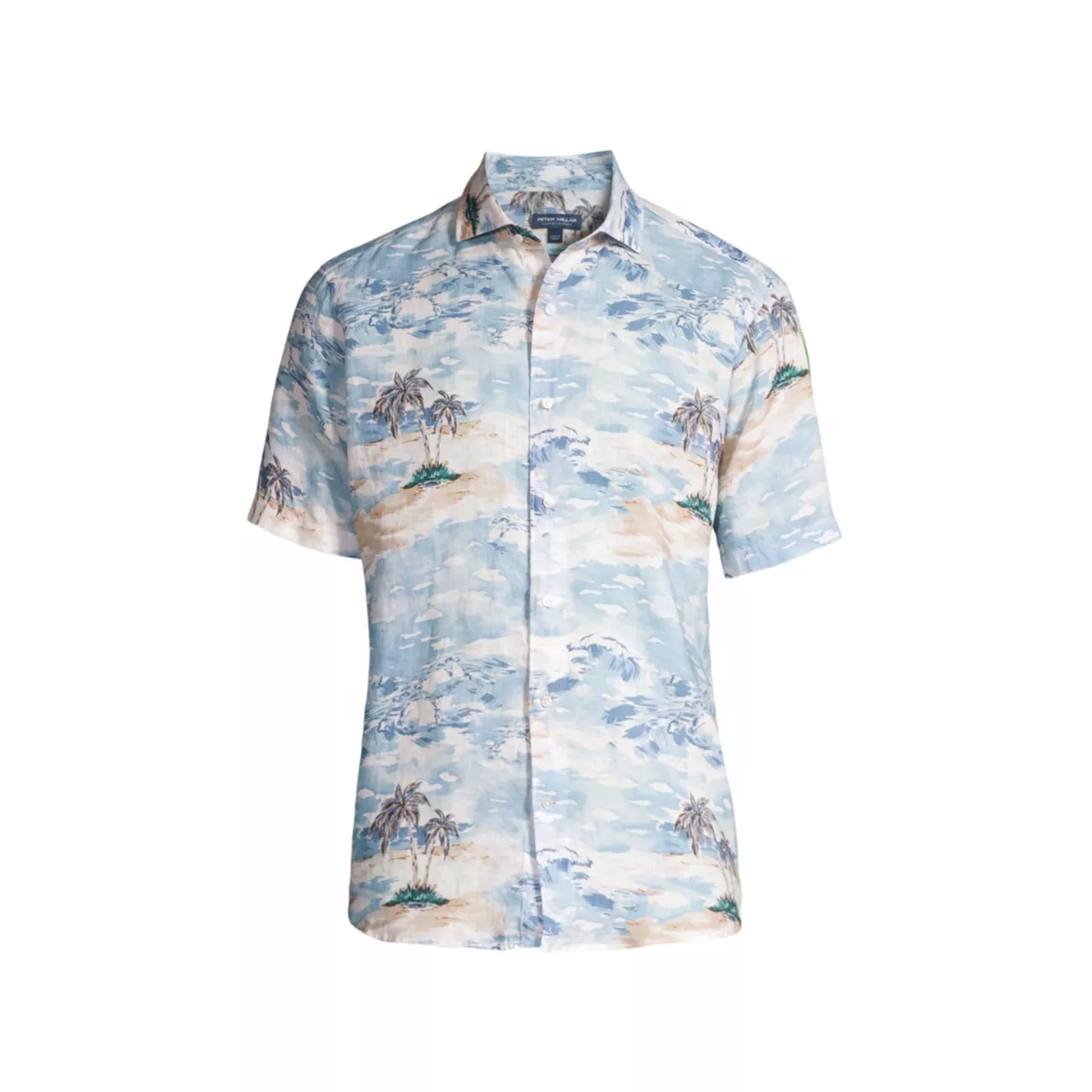 Льняная рубашка Crown Crafted Tropics Peter Millar
