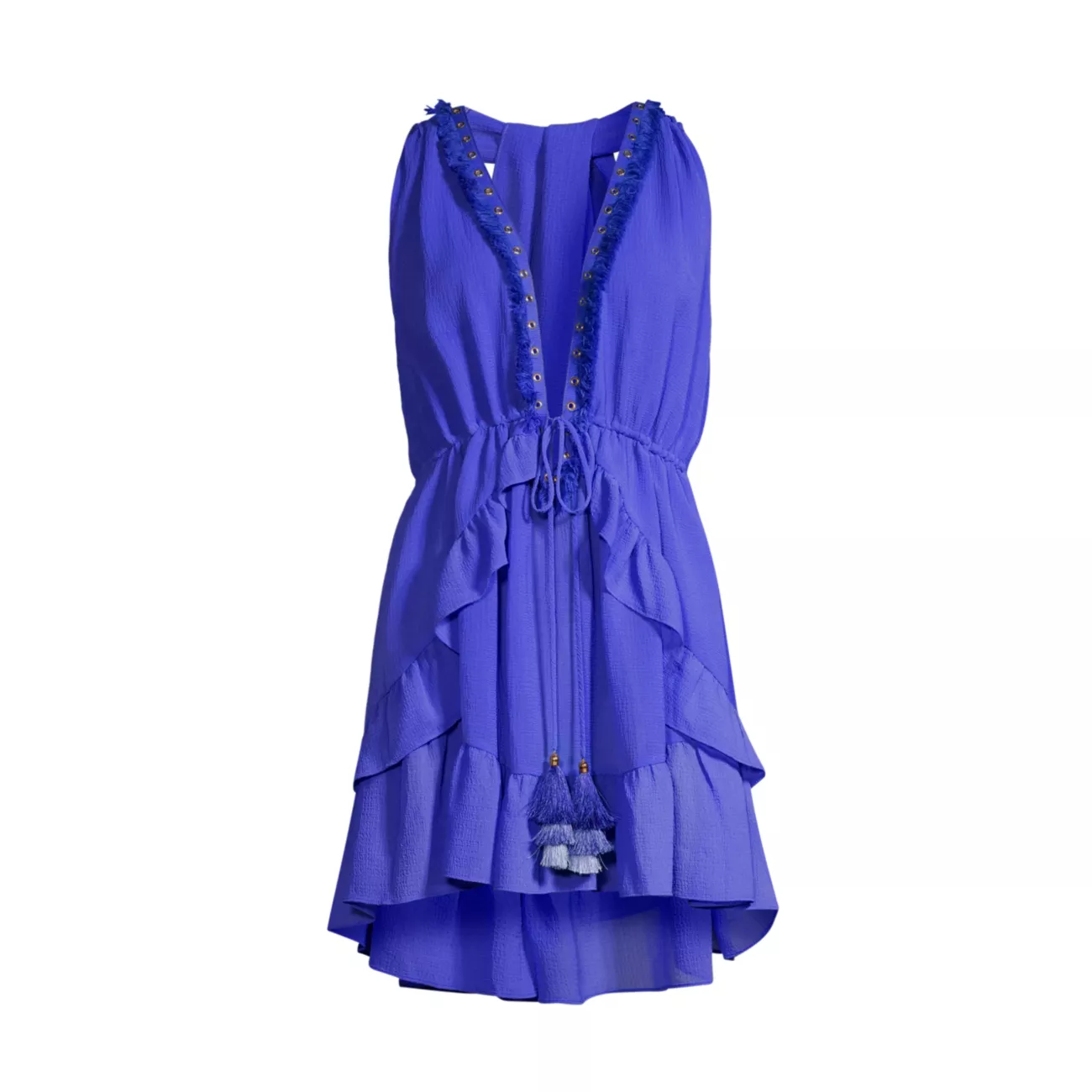 Мини-платье Topanga с V-образным вырезом и декором Ramy Brook