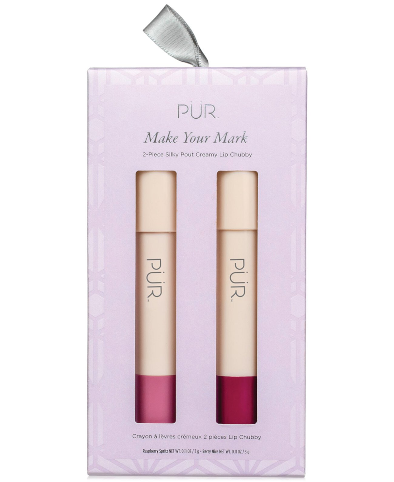 Make Your Mark, двухкомпонентный крем для губ Silky Pout Creamy Lip Chubby PUR Cosmetics