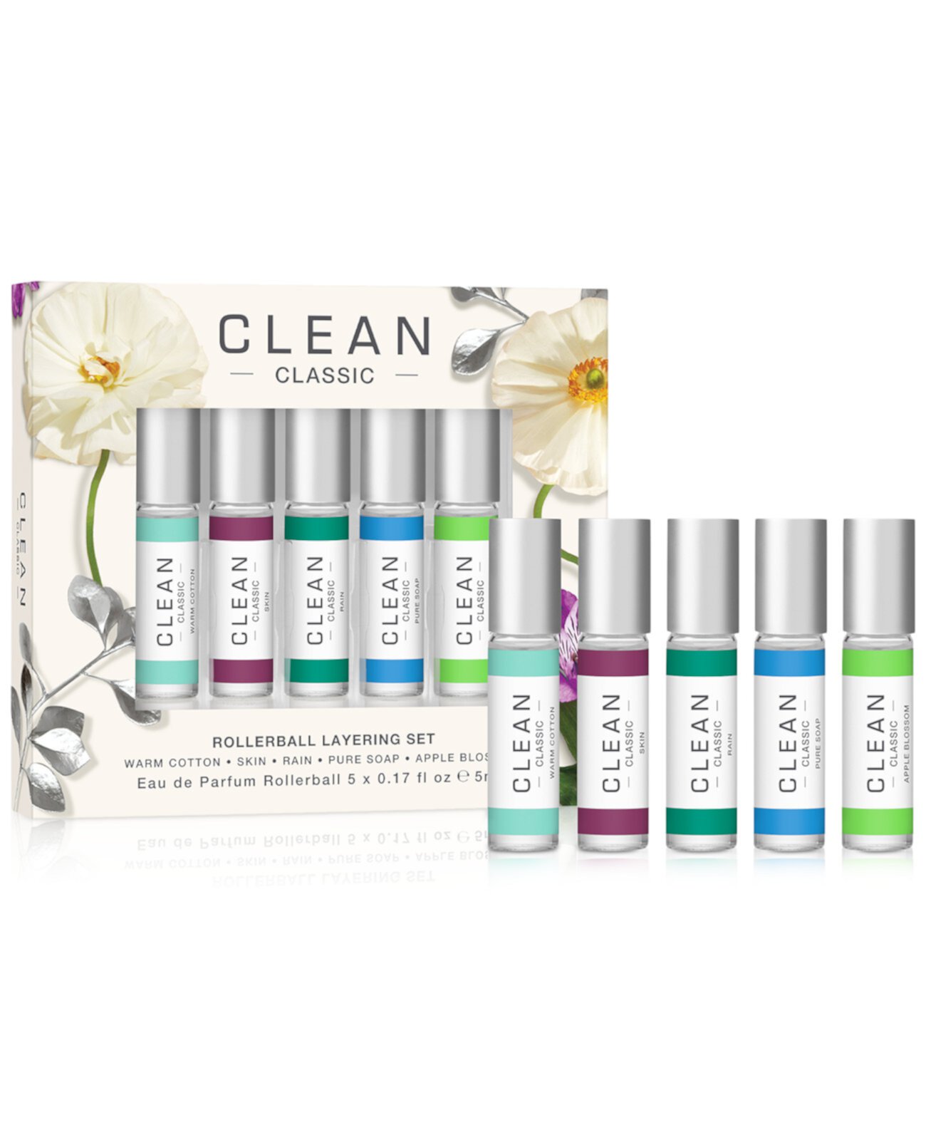 5-Pc. Rollerball Layering Set CLEAN Fragrance