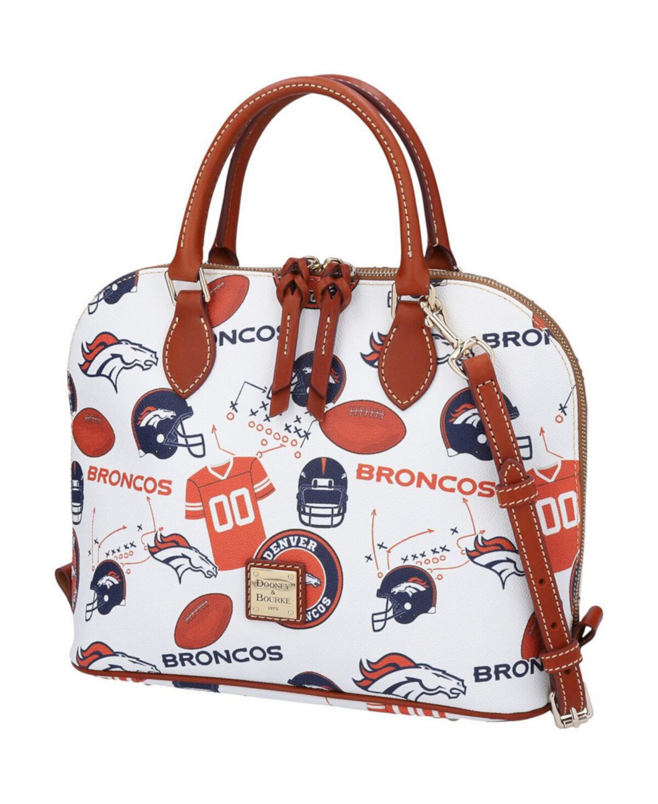 Женская сумка-портфель Denver Broncos Gameday на молнии Dooney & Bourke