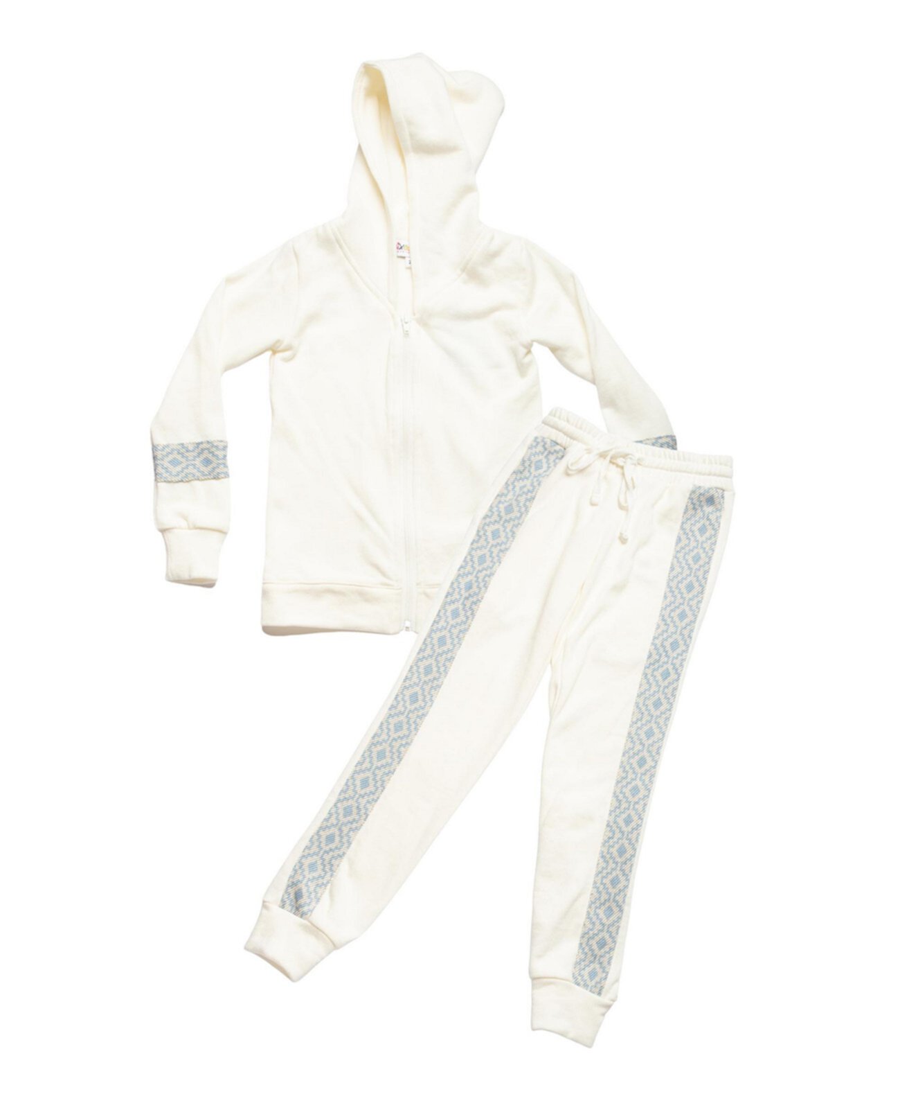 Комплект из худи и спортивных штанов на молнии спереди для маленьких мальчиков Mixed Up Clothing