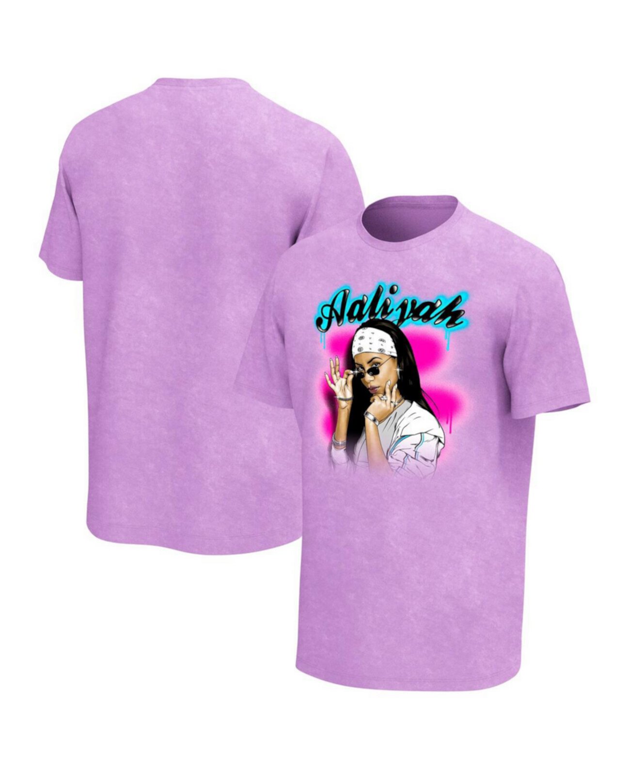 Мужская фиолетовая футболка с графическим рисунком Aaliyah Philcos