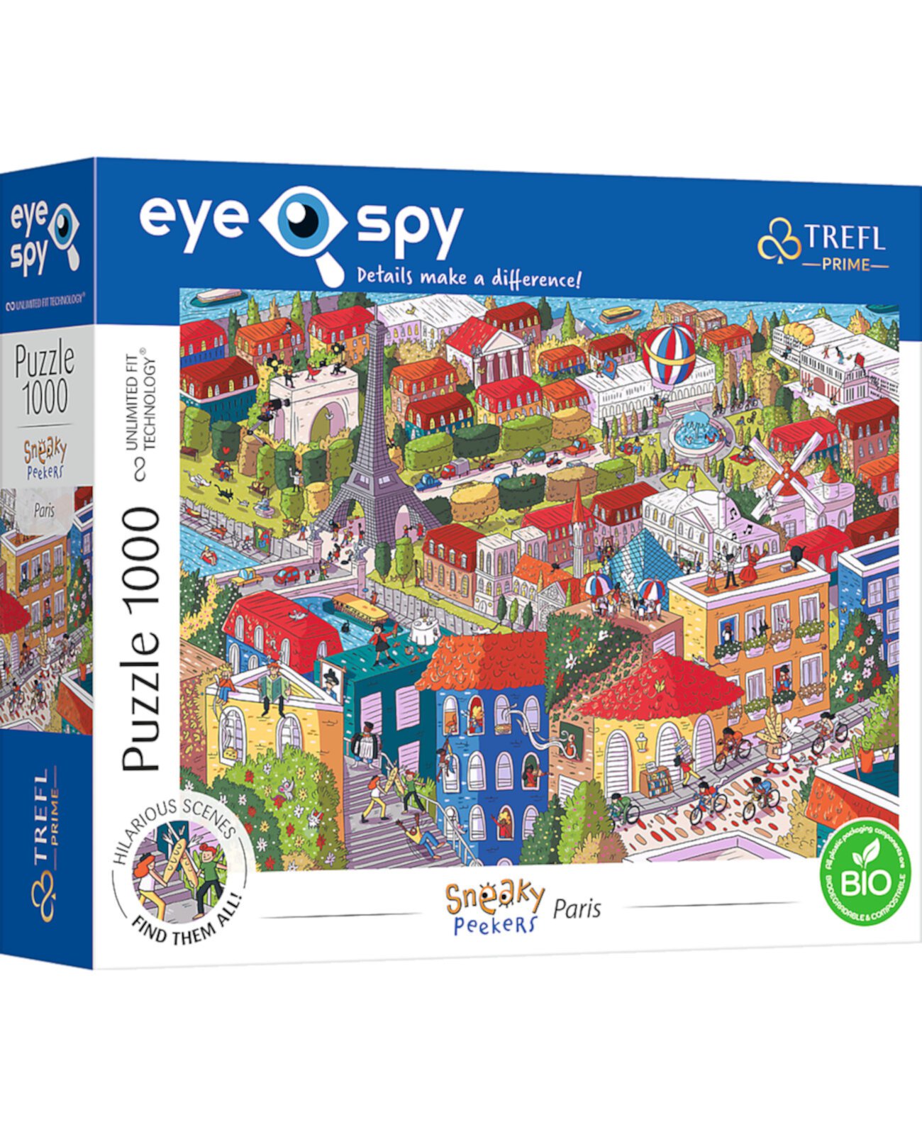 Пазлы Prime 1000 деталей UFT Eye Spy Sneaky Peaker's - Париж, Франция Trefl