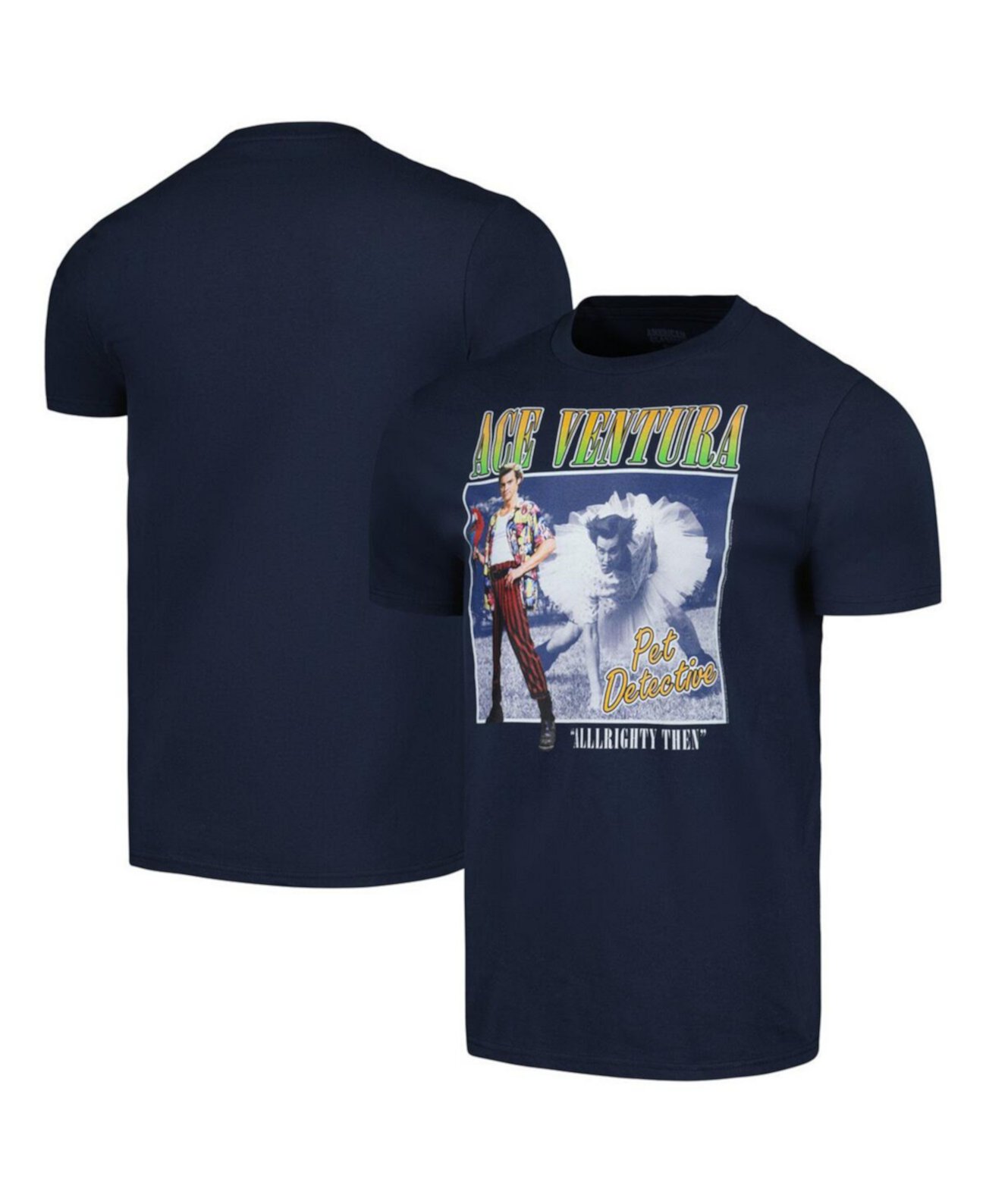 Мужская темно-синяя футболка с рисунком Ace Ventura American Classics