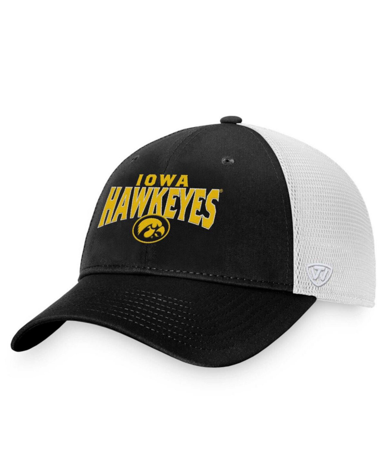 Мужская черная регулируемая кепка Iowa Hawkeyes Breakout Trucker Majestic